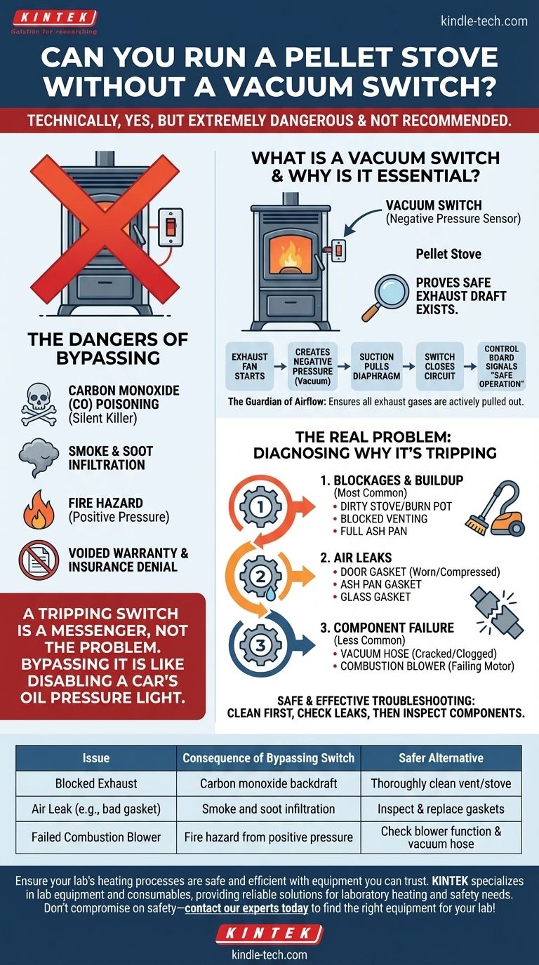 هل يمكنك تشغيل موقد الحبيبات بدون مفتاح تفريغ؟ شرح مخاطر السلامة الحرجة دليل مرئي