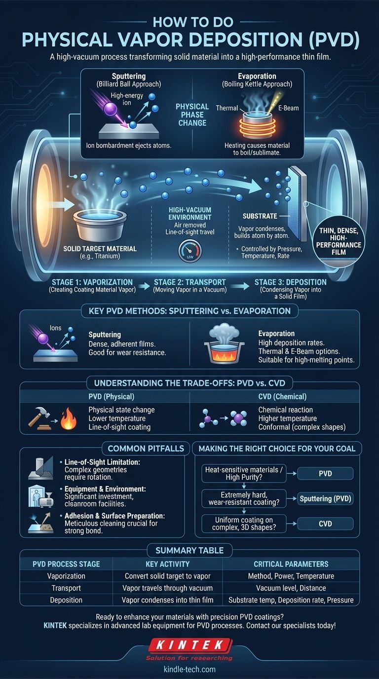 물리 기상 증착(PVD)은 어떻게 하나요? PVD 코팅 기술 및 공정 가이드 시각적 가이드
