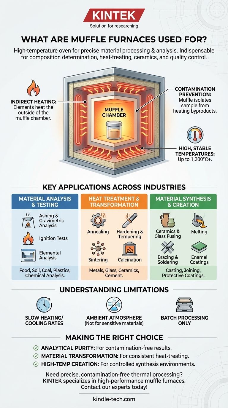 머플로(Muffle Furnaces)는 무엇에 사용됩니까? 순수하고 고온의 공정 달성 시각적 가이드