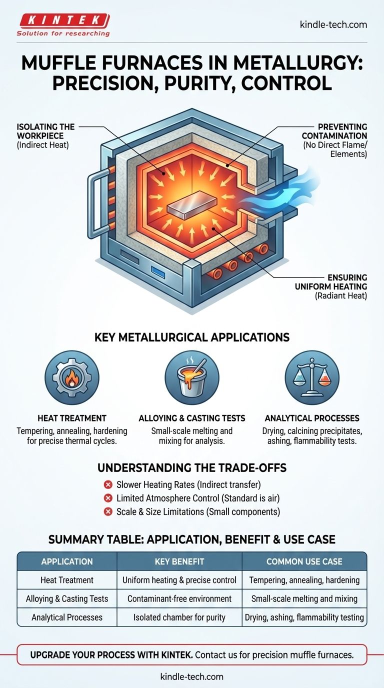 야금학에서 머플 전기로는 무엇에 사용됩니까? 정밀하고 오염 없는 열처리 달성 시각적 가이드