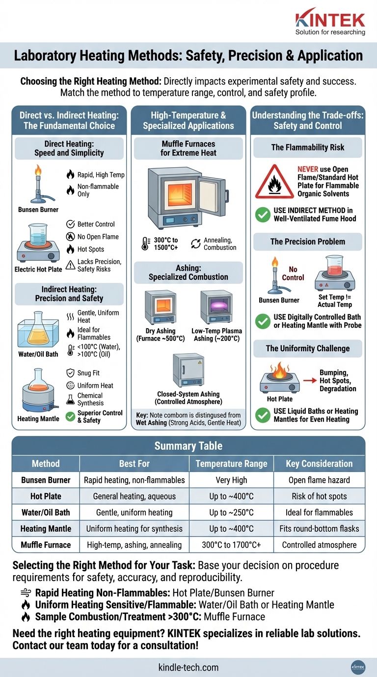 Quelles sont les méthodes de chauffage en laboratoire ? Choisissez le bon outil pour des résultats sûrs et précis Guide Visuel