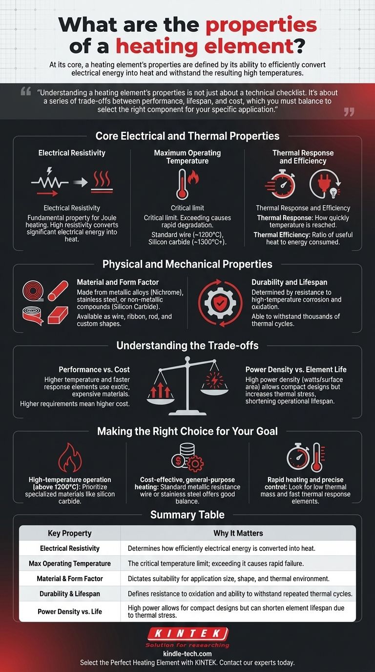 ¿Cuáles son las propiedades de un elemento calefactor? Una guía de rendimiento, vida útil y costo Guía Visual