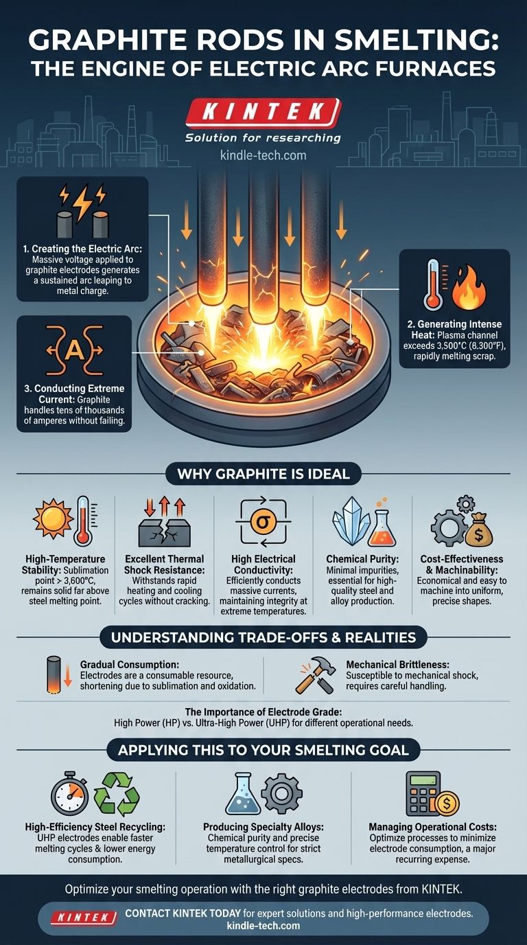 A cosa serve un elettrodo di grafite nella fusione? Il motore dei forni elettrici ad arco moderni Guida Visiva