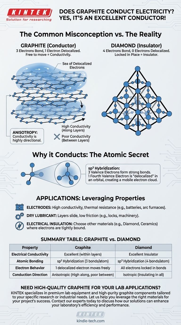 Warum kann Graphit keinen Strom leiten? Das Geheimnis seiner hohen elektrischen Leitfähigkeit entschlüsseln Visuelle Anleitung