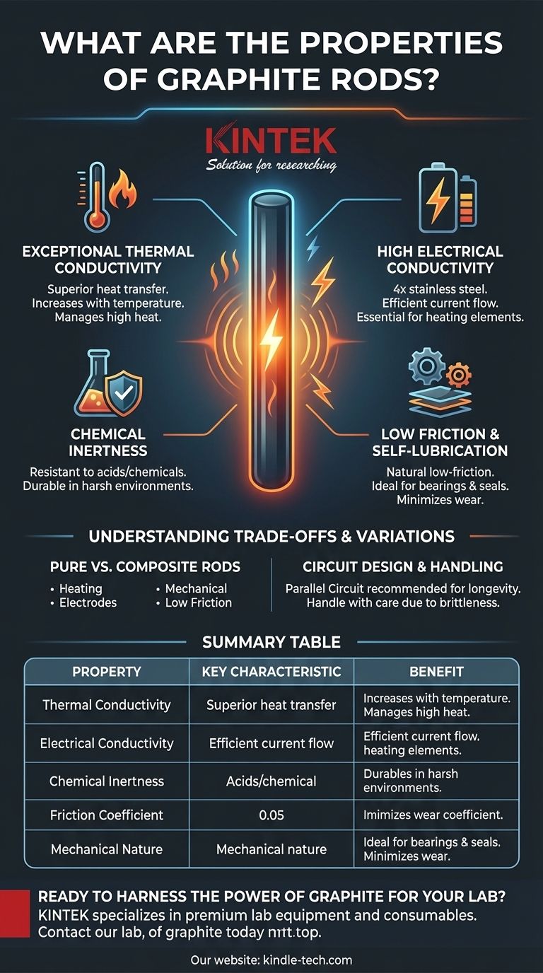 Welche Eigenschaften haben Graphitstäbe? Nutzen Sie hohe Leitfähigkeit für extreme Anwendungen Visuelle Anleitung