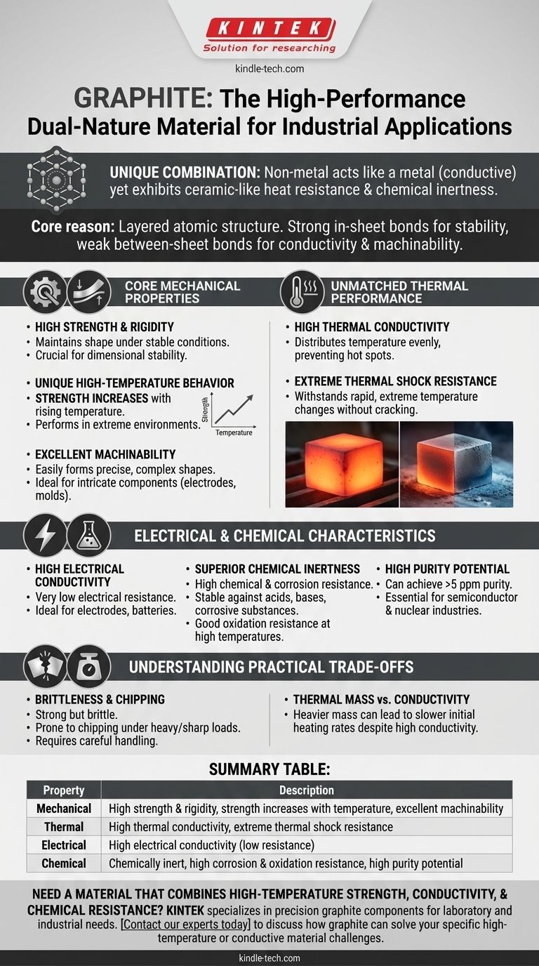 What are the physical and chemical properties of graphite? A Unique Material for Extreme Applications Visual Guide