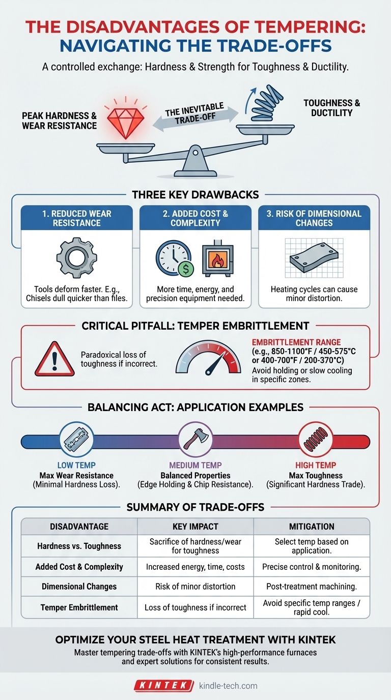 템퍼링 공정의 단점은 무엇입니까? 경도 대 인성 트레이드오프 이해하기 시각적 가이드