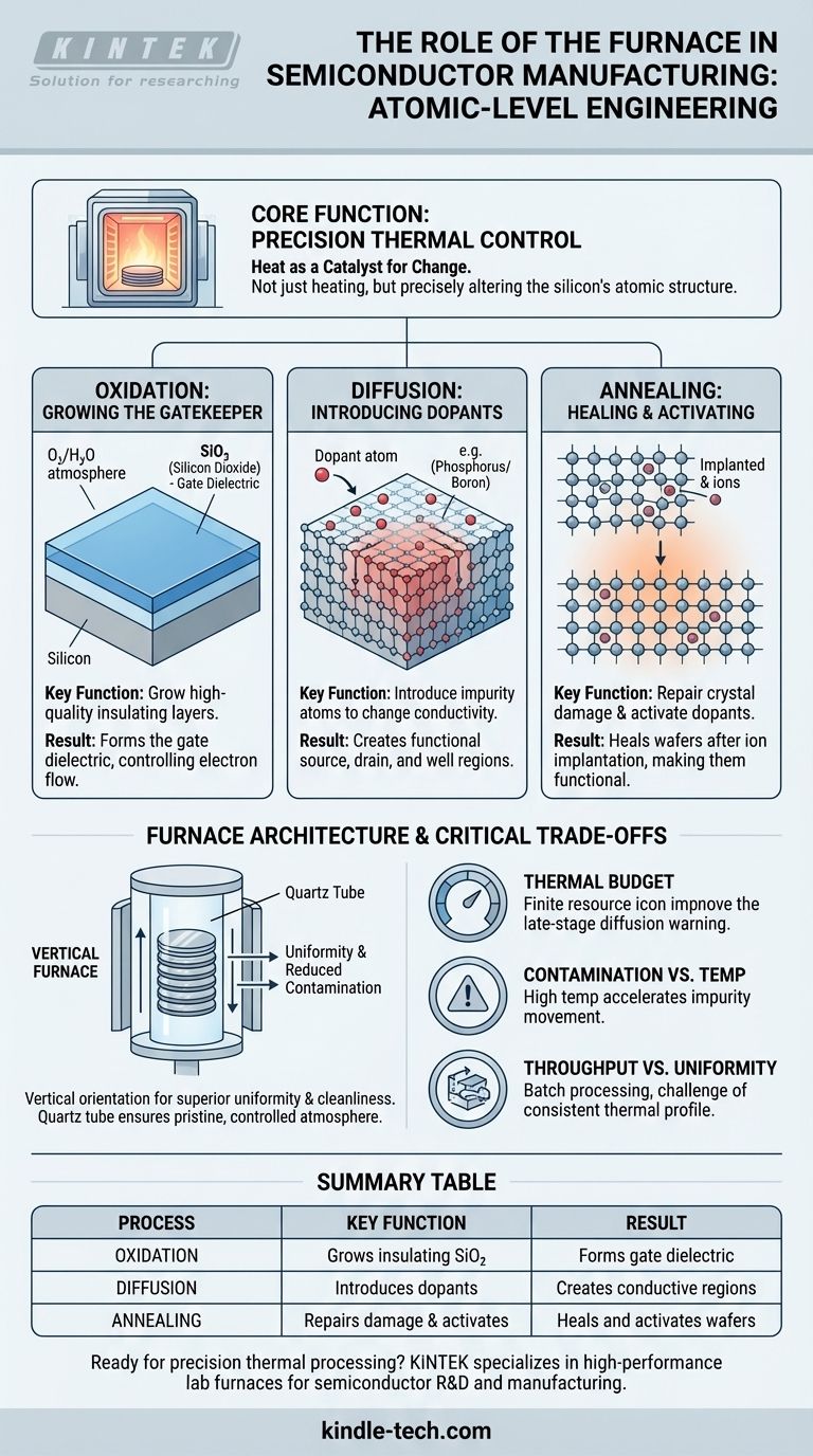 半导体中的炉管工艺是什么？掌握热氧化、扩散和退火 图解指南