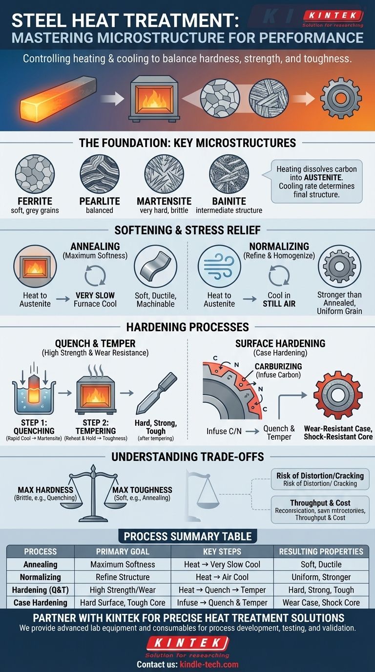 What are the different types of heat treatment process for steel? Tailor Strength, Hardness & Toughness Visual Guide
