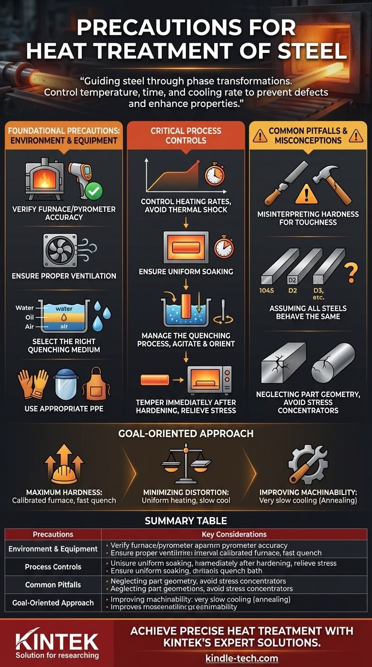 강철 열처리의 주의사항은 무엇입니까? 성공을 위한 온도, 시간, 냉각 마스터하기 시각적 가이드