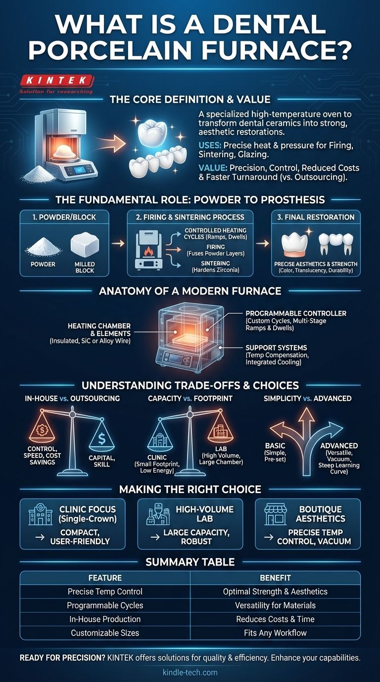 치과용 도재 소성로는 무엇인가요? 자체 제작, 고품질 치과 보철물의 핵심 시각적 가이드