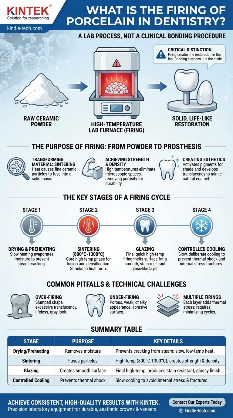 ما هو حرق البورسلين في طب الأسنان؟ عملية المختبر لتيجان وقشور قوية ونابضة بالحياة دليل مرئي