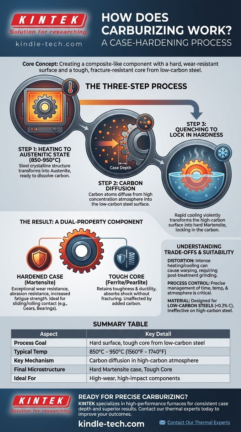 كيف يعمل الكربنة؟ تحقيق صلابة سطحية فائقة ومتانة أساسية دليل مرئي