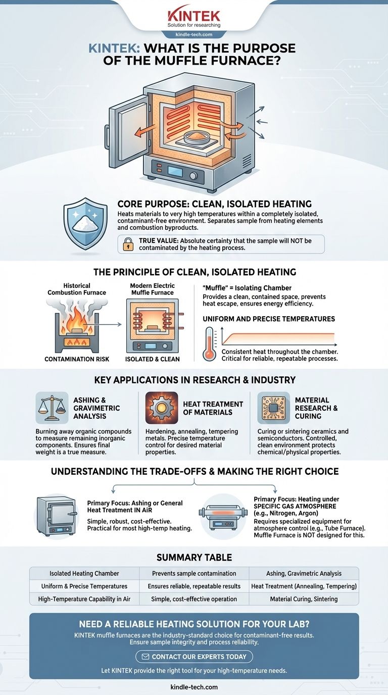 ما هو الغرض من فرن الكيور (Muffle Furnace)؟ تحقيق معالجة عالية الحرارة وخالية من الملوثات دليل مرئي