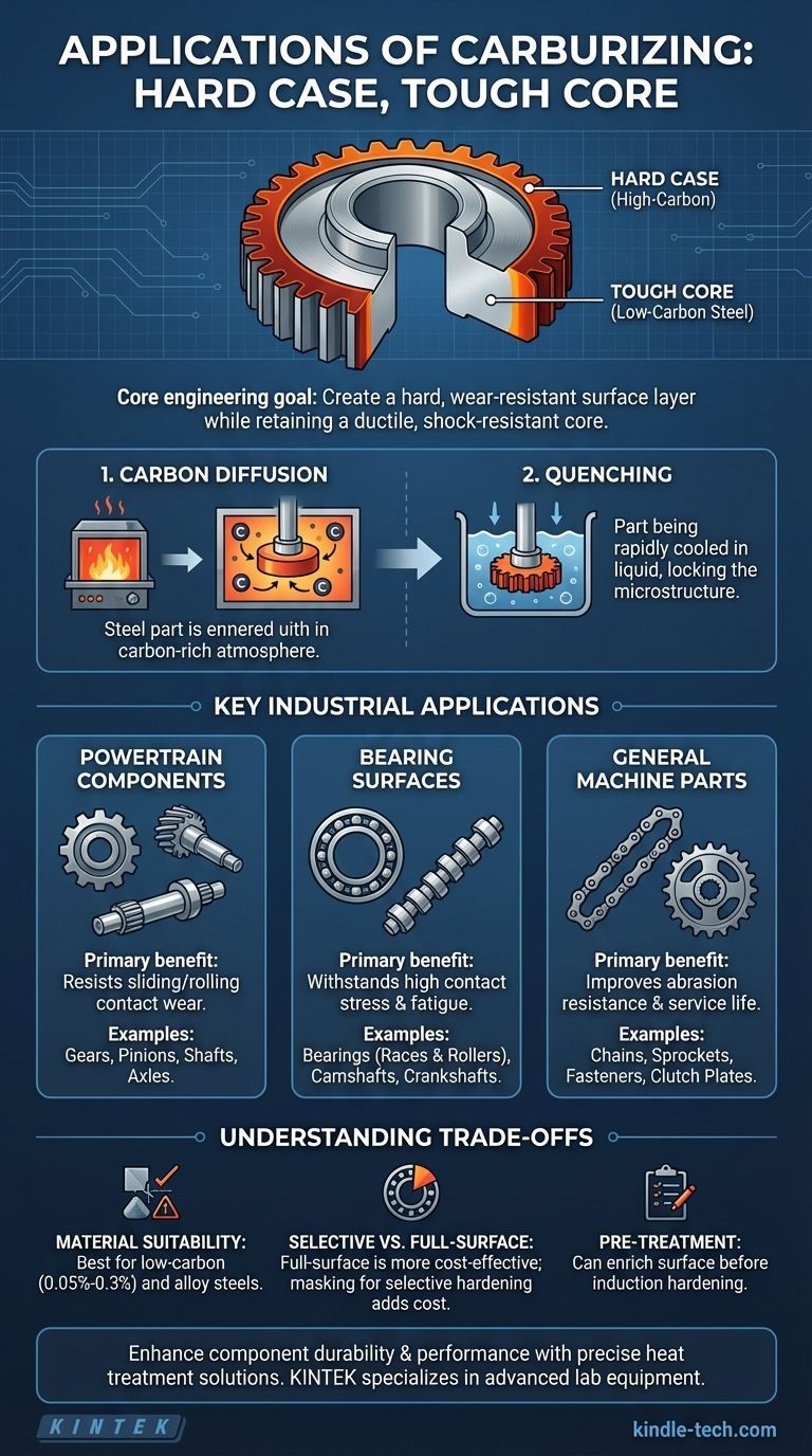 침탄(Carburizing)의 응용 분야는 무엇인가요? 기어, 베어링 및 샤프트의 내구성 향상 시각적 가이드
