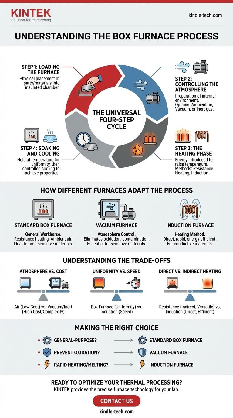 ما هي عملية الفرن الصندوقي؟ دليل خطوة بخطوة للمعالجة الحرارية دليل مرئي