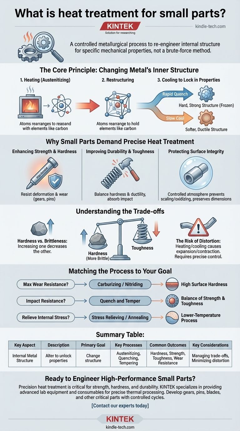 小型部品の熱処理とは？優れた強度と耐久性を実現する ビジュアルガイド