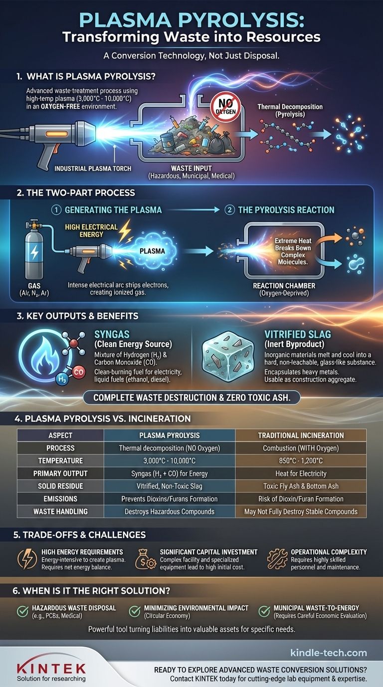 ¿Qué es la pirólisis de plasma? Transforme los residuos en energía limpia y materiales inertes Guía Visual