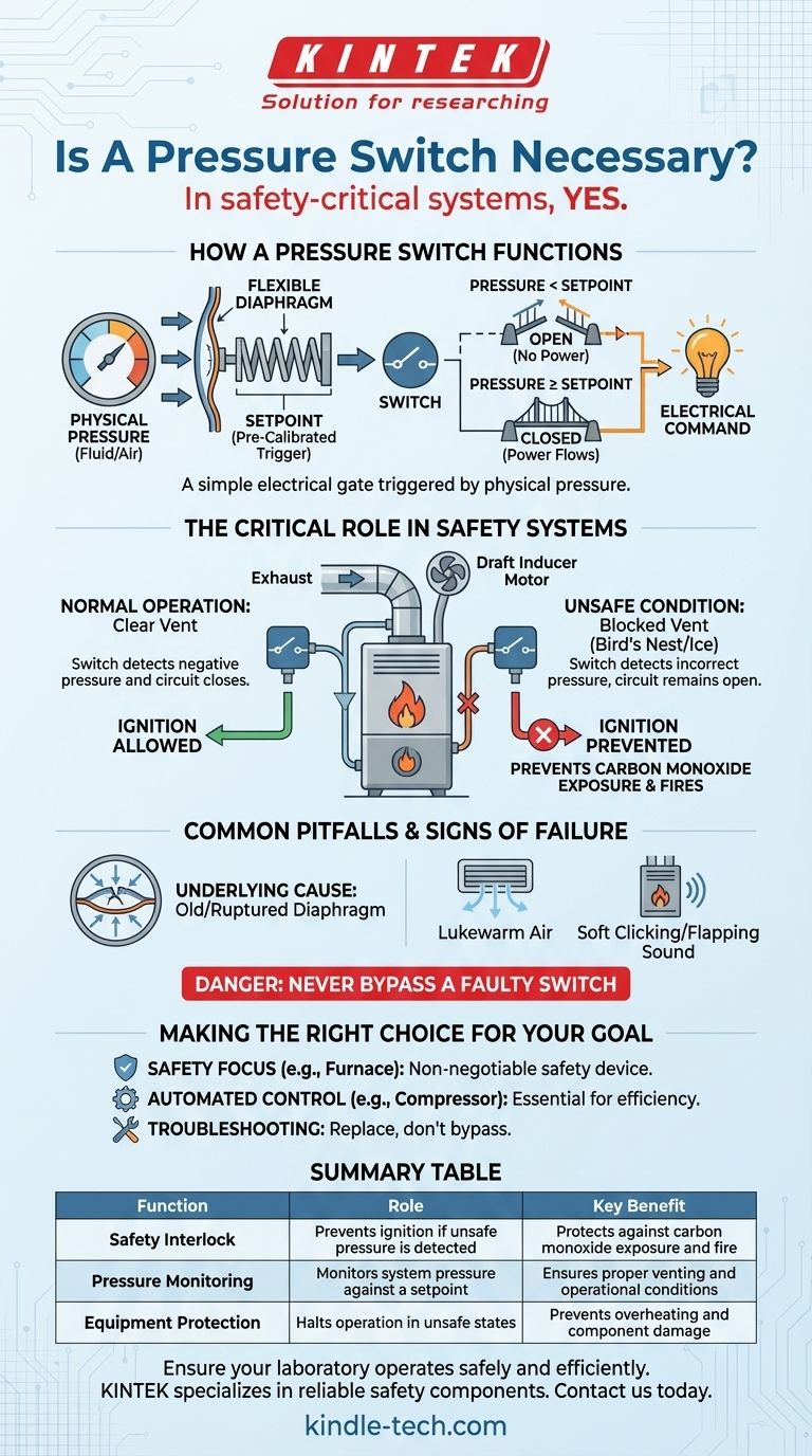 Un pressostat est-il nécessaire ? Sécurité essentielle pour les systèmes critiques comme les chaudières Guide Visuel