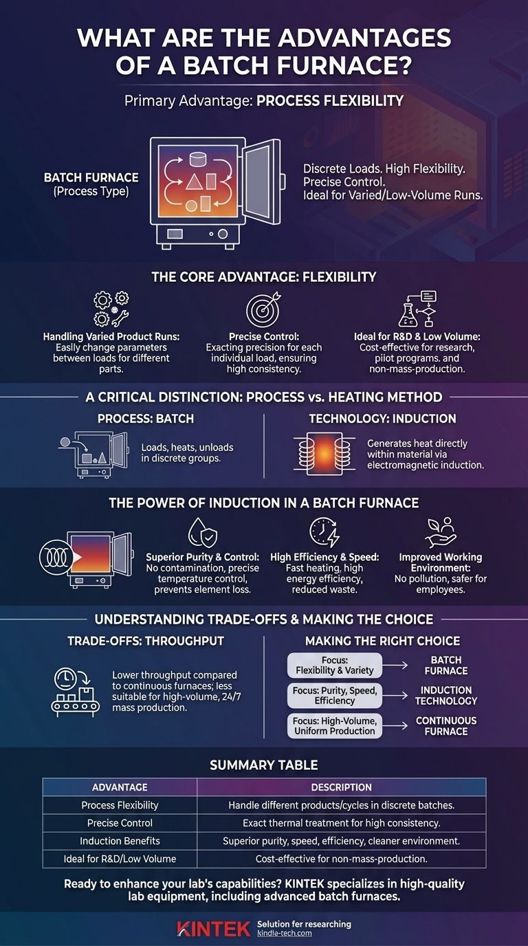 ما هي مزايا فرن الدفعة (Batch Furnace)؟ حقق مرونة وتحكمًا لا مثيل لهما دليل مرئي