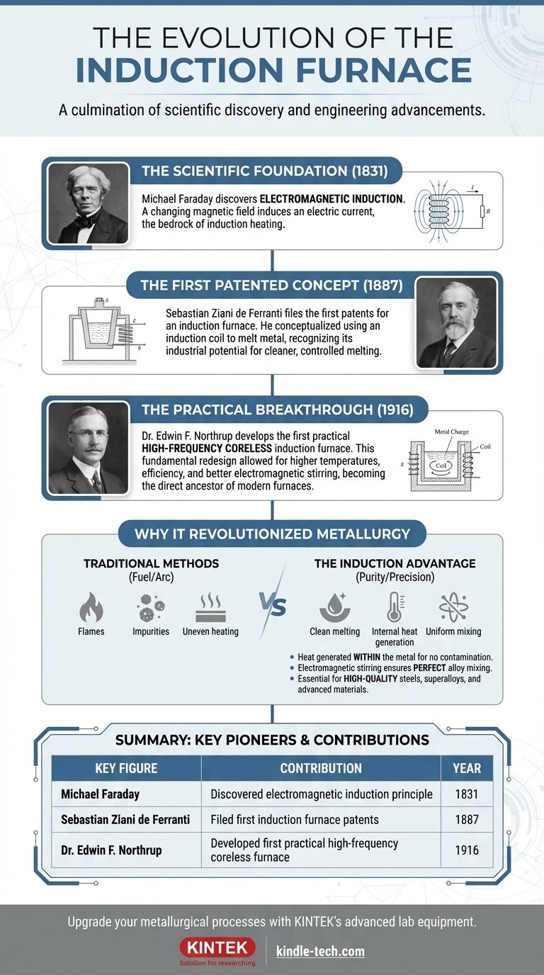유도 전기로를 발명한 사람은 누구인가요? 현대 야금학의 선구자들을 만나보세요 시각적 가이드