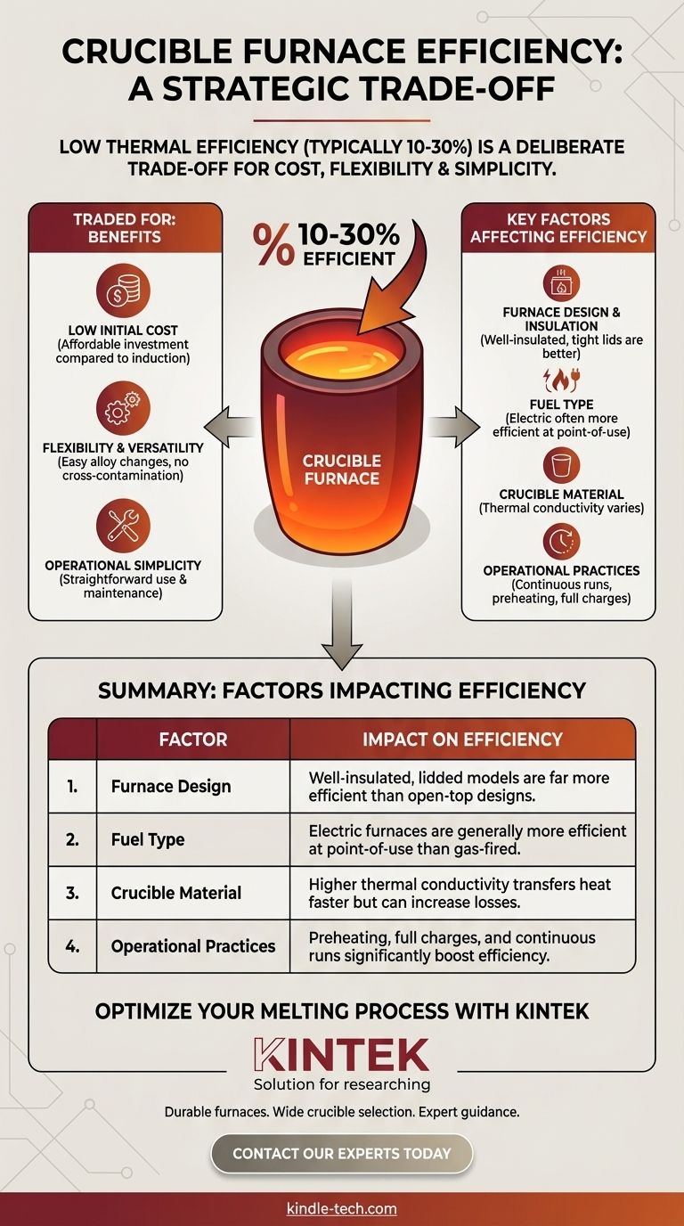 るつぼ炉の効率とは？熱性能とトレードオフのガイド ビジュアルガイド