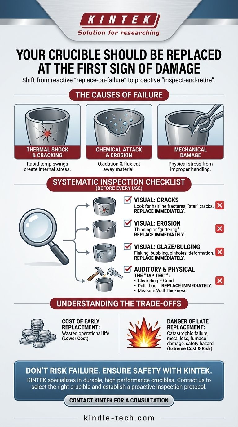 متى يجب أن أستبدل بوتقتي؟ دليل للوقاية من الأعطال المكلفة دليل مرئي