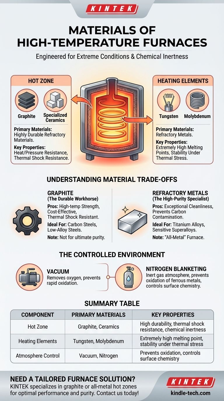 ¿De qué están hechos los hornos de alta temperatura? Grafito, tungsteno y molibdeno explicados Guía Visual