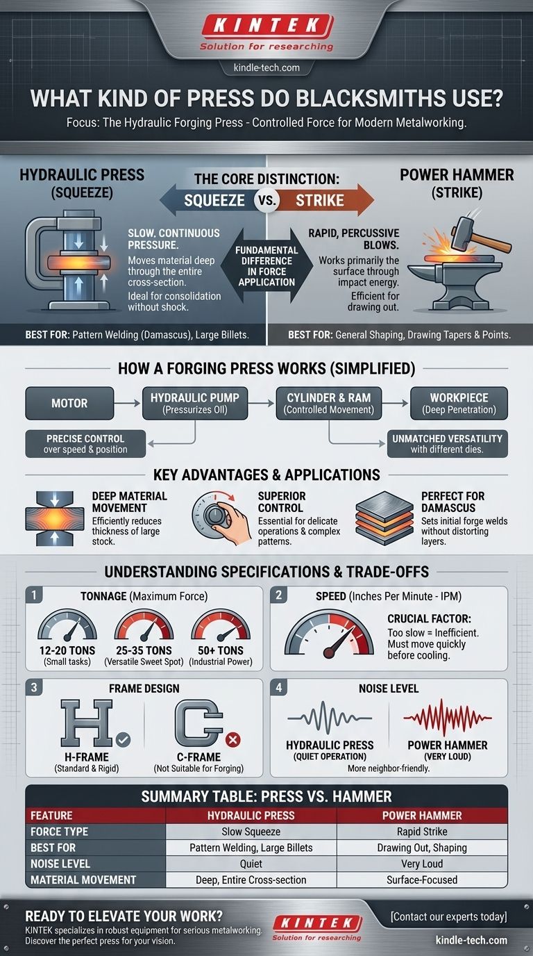 铁匠使用哪种压力机？液压锻造压力机终极指南 图解指南