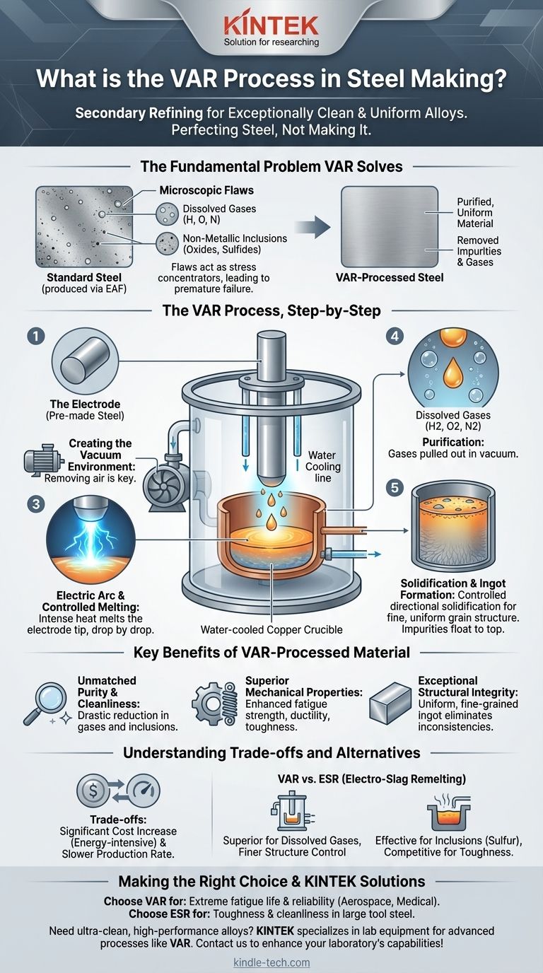 Cos'è il processo VAR nella produzione dell'acciaio? Ottenere una purezza dei metalli superiore per applicazioni critiche Guida Visiva