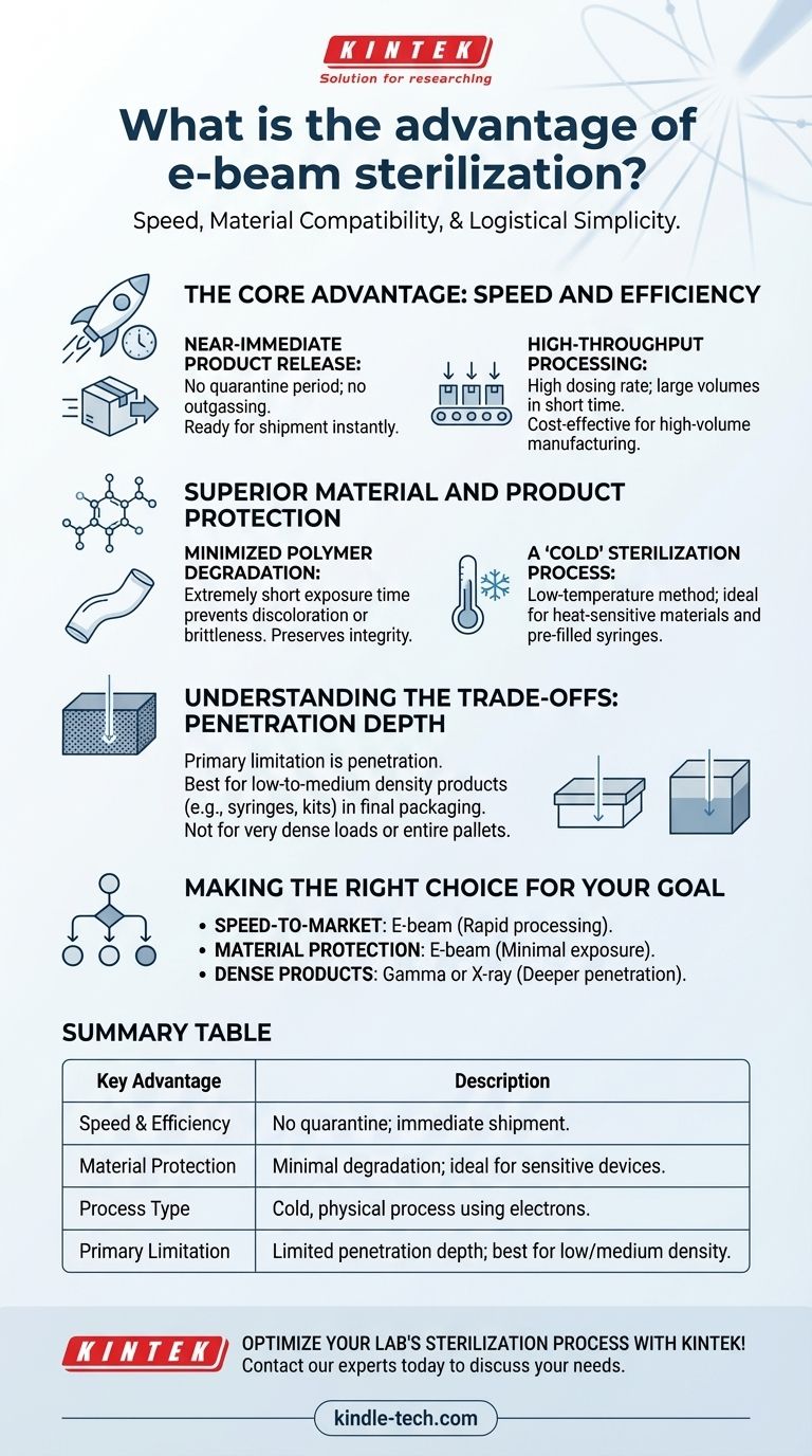 What is the advantage of e-beam? Rapid, Material-Friendly Sterilization for Modern Labs Visual Guide