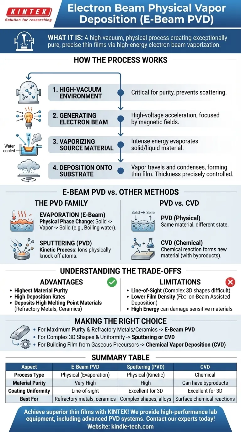 電子ビーム物理蒸着プロセスとは？高純度薄膜ガイド ビジュアルガイド