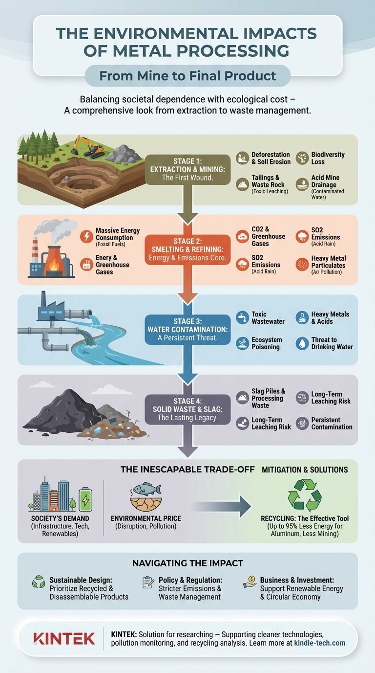 ما هي الآثار البيئية لتصنيع المعادن؟ دليل الاستدامة والحلول دليل مرئي