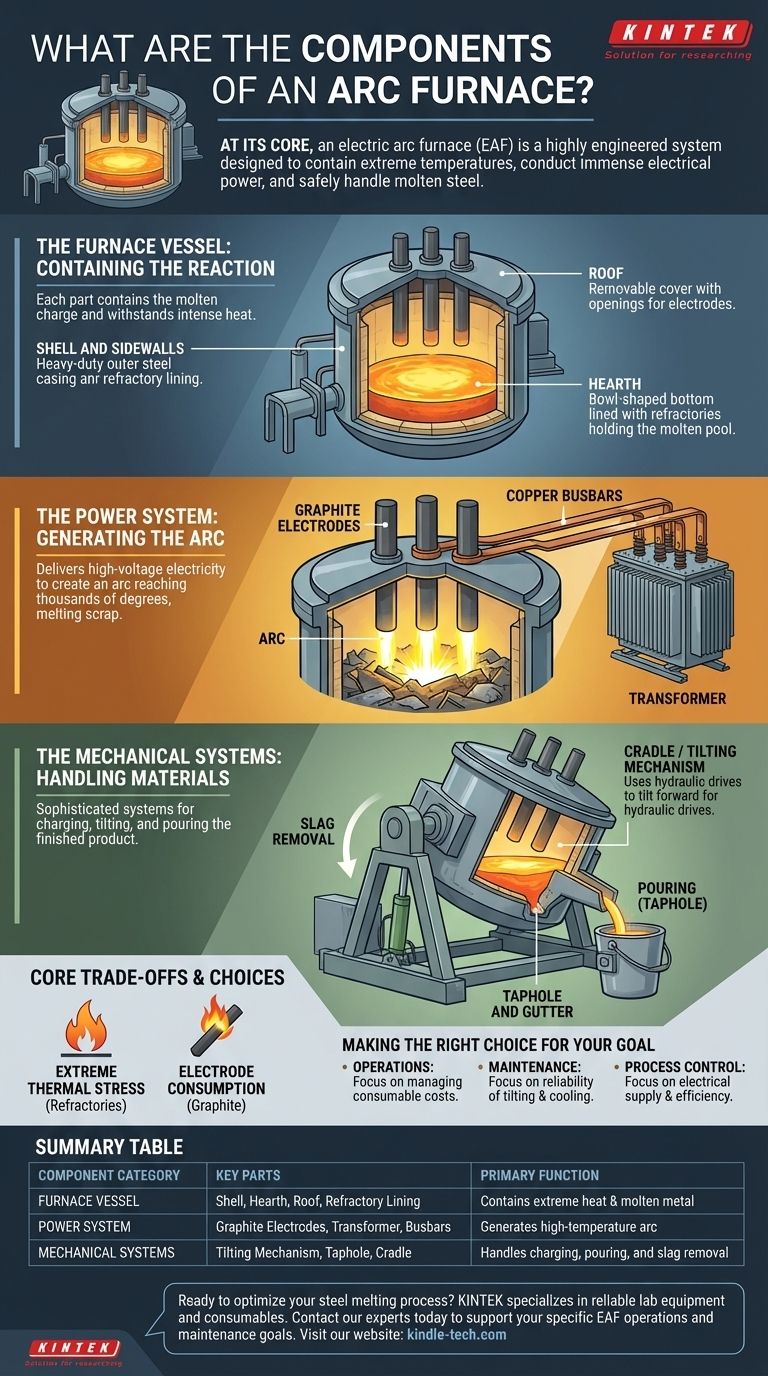 アーク炉の構成要素とは？効率的な製鋼溶解のための主要システムの詳細 ビジュアルガイド