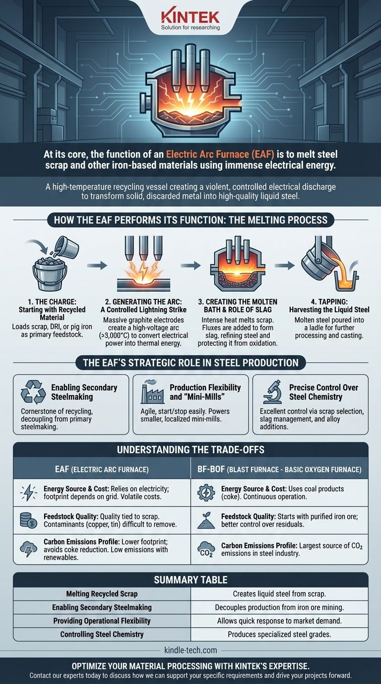 Quelle est la fonction du four à arc électrique (EAF) ? Alimenter un avenir durable et agile pour la production d'acier Guide Visuel