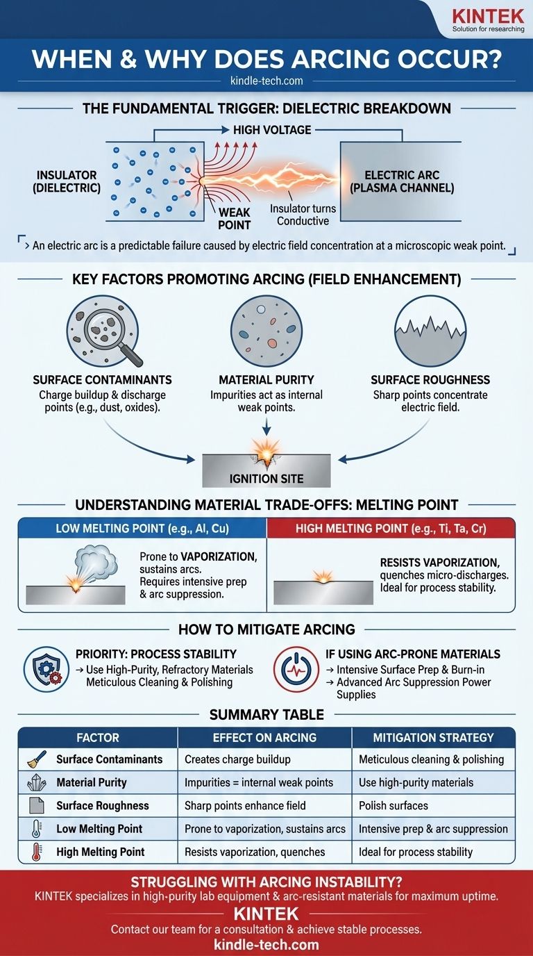 متى ولماذا يحدث القوس الكهربائي؟ افهم الفيزياء لتجنب التلف المكلف دليل مرئي