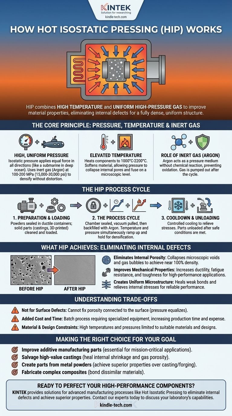 كيف يعمل الضغط التماثلي الساخن؟ تحقيق كثافة 100٪ في مكوناتك عالية الأداء دليل مرئي