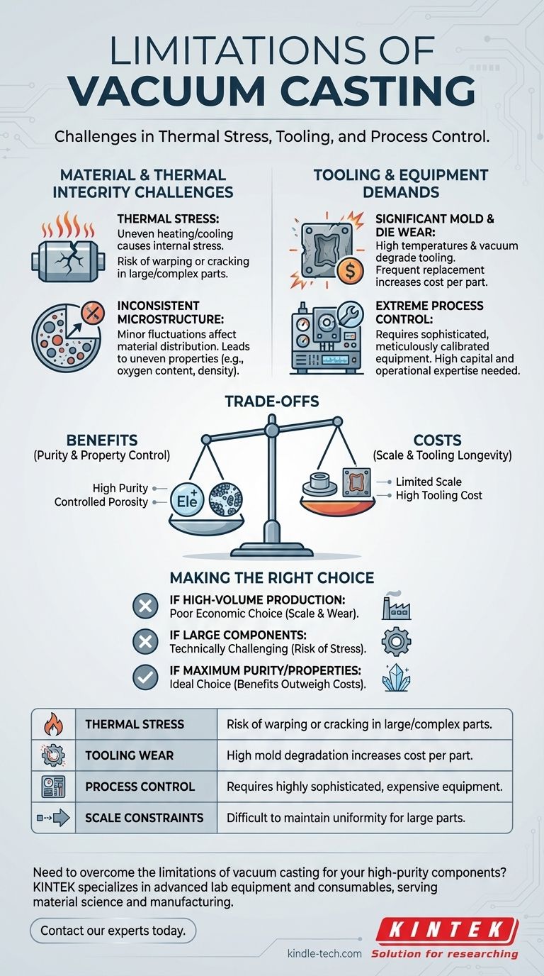 Quali sono i limiti della fusione sotto vuoto? Comprendere i compromessi per la produzione ad alta purezza Guida Visiva