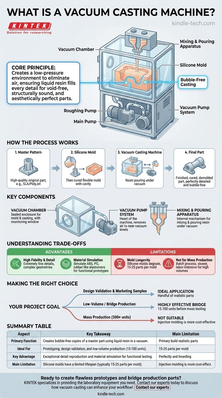 Was ist eine Vakuumgießmaschine? Erstellen Sie blasenfreie Prototypen mit hoher Detailtreue Visuelle Anleitung