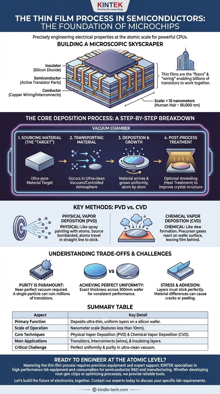 Was ist der Dünnschichtprozess in Halbleitern? Mikrochips Schicht für Schicht aufbauen Visuelle Anleitung