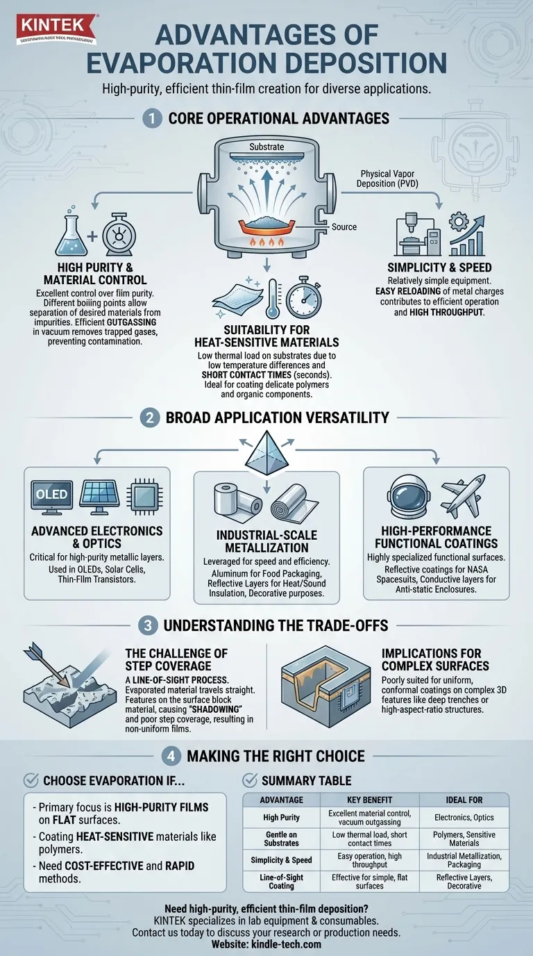 ¿Cuáles son las ventajas de la deposición por evaporación?Lograr una calidad superior de la película fina Guía Visual
