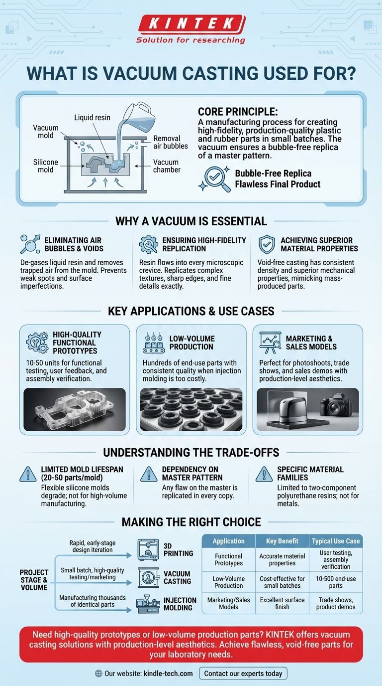 Для чего используется вакуумное литье? Создание высокоточных прототипов и малосерийных деталей Визуальное руководство