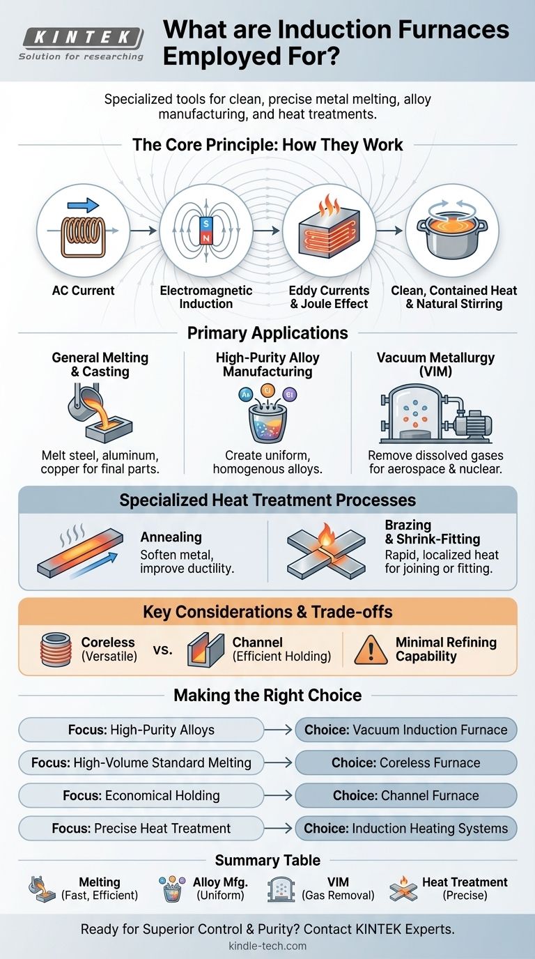 ¿Para qué se emplean los hornos de inducción? Fusión de precisión y tratamiento térmico para la metalurgia moderna Guía Visual
