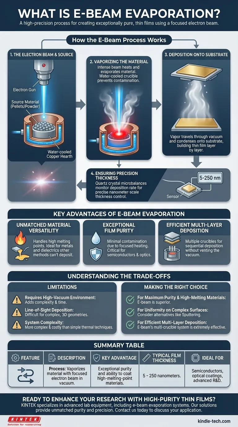 電子ビーム蒸着とは？研究室で高純度薄膜成膜を実現 ビジュアルガイド