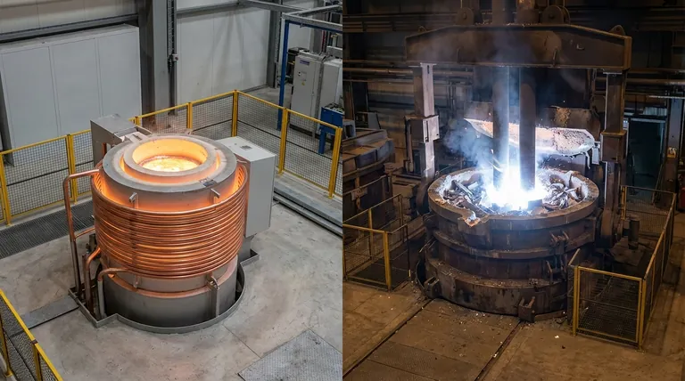 誘導炉とアーク炉の違いは何ですか?金属に最適な溶解技術の選択