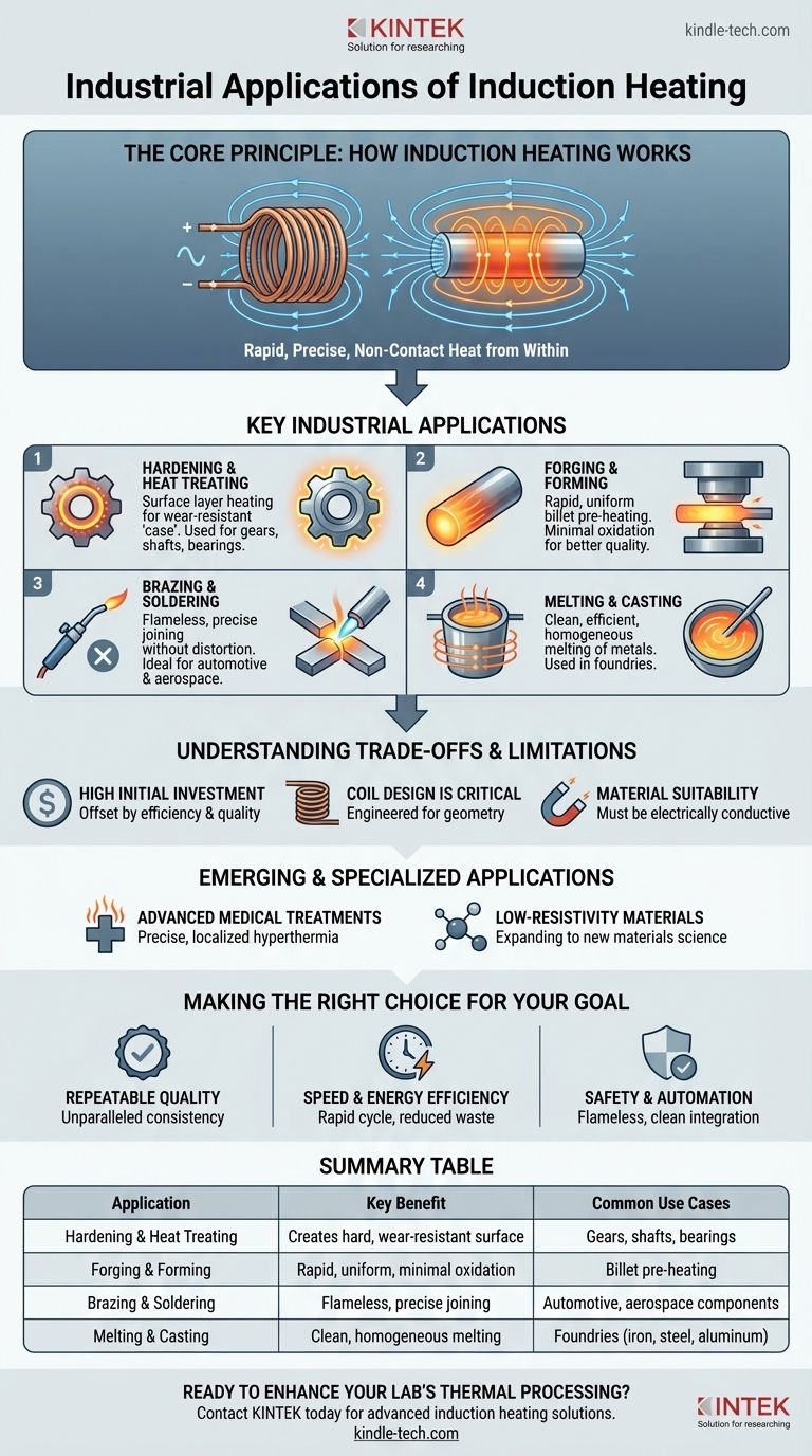 Was sind die industriellen Anwendungen der Induktionserwärmung? Steigern Sie Qualität & Effizienz bei der Metallverarbeitung Visuelle Anleitung