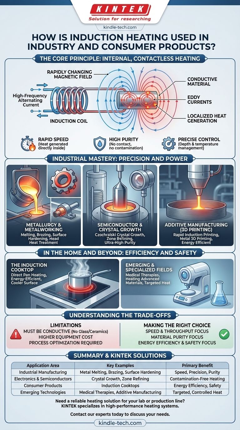 유도 가열은 산업 및 소비재에 어떻게 사용됩니까? 빠르고 깨끗하며 정밀한 가열 달성 시각적 가이드