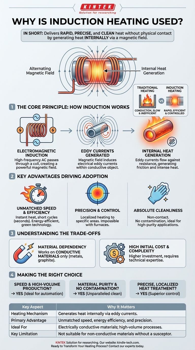 لماذا يتم استخدام التسخين بالحث؟ افتح العنان للحرارة السريعة والدقيقة والنظيفة لعمليتك دليل مرئي