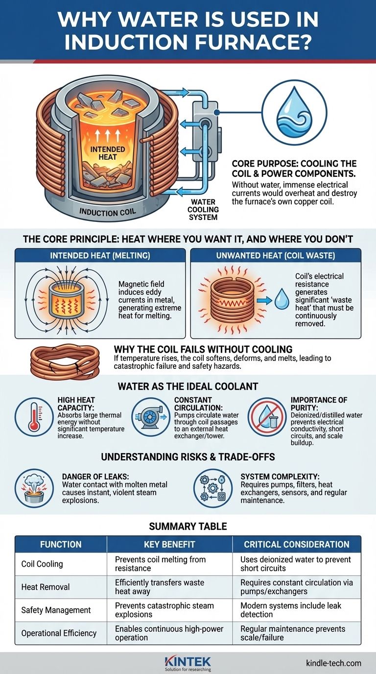 Pourquoi l'eau est-elle utilisée dans un four à induction ? Pour éviter la surchauffe et la défaillance catastrophiques de la bobine Guide Visuel