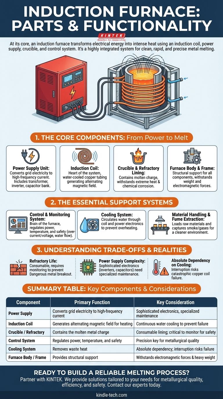 ما هي أجزاء فرن الحث؟ تفصيل كامل للنظام الأساسي دليل مرئي